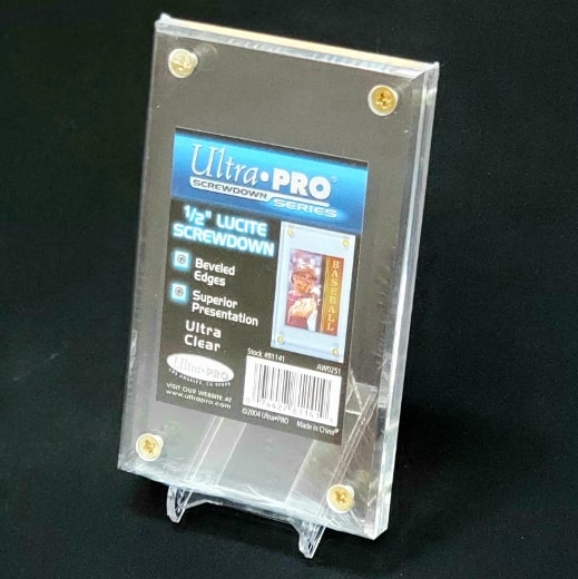 Ultra Pro 2x 1-Screw Screwdown 32pt Trading Card Holder Kartenhalter